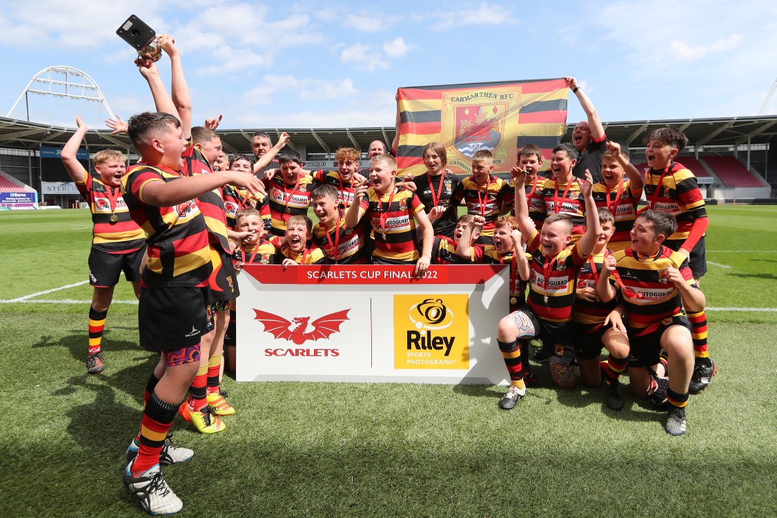 Junior sides celebrate Scarlets Cup success at the Parc Scarlets Rugby